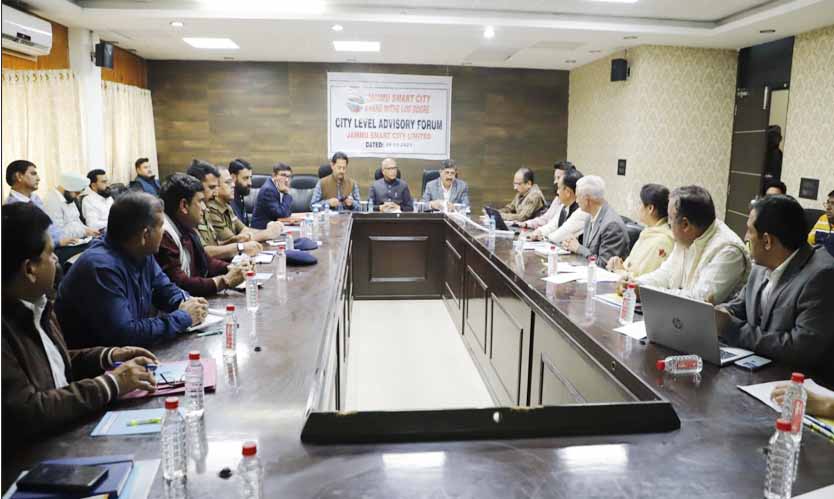 Jammu Mayor chairs City Level Advisory Forum meet of JSCL