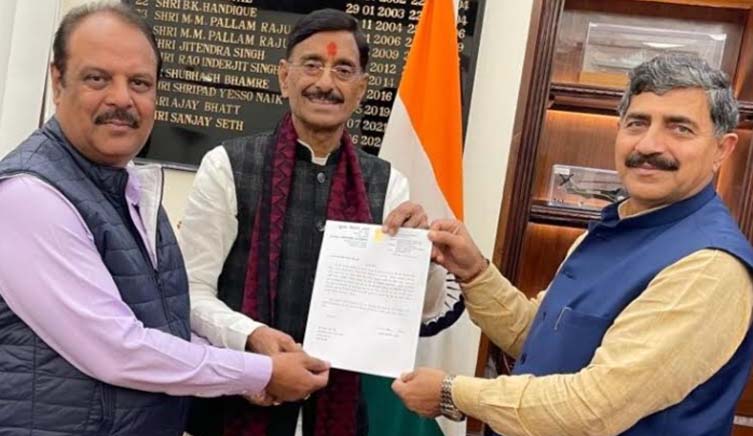 Jugal, Rajeev calls on MOS Defense, discussed development projects.
