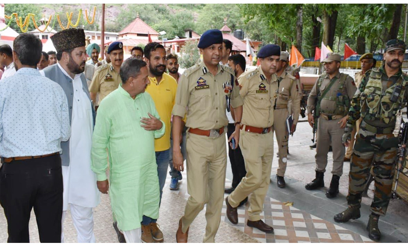 ADGP Jammu &  Div. Com. Jammu take stock of Budha Amarnath Yatra arrangements & security /law and order situation of district Poonch