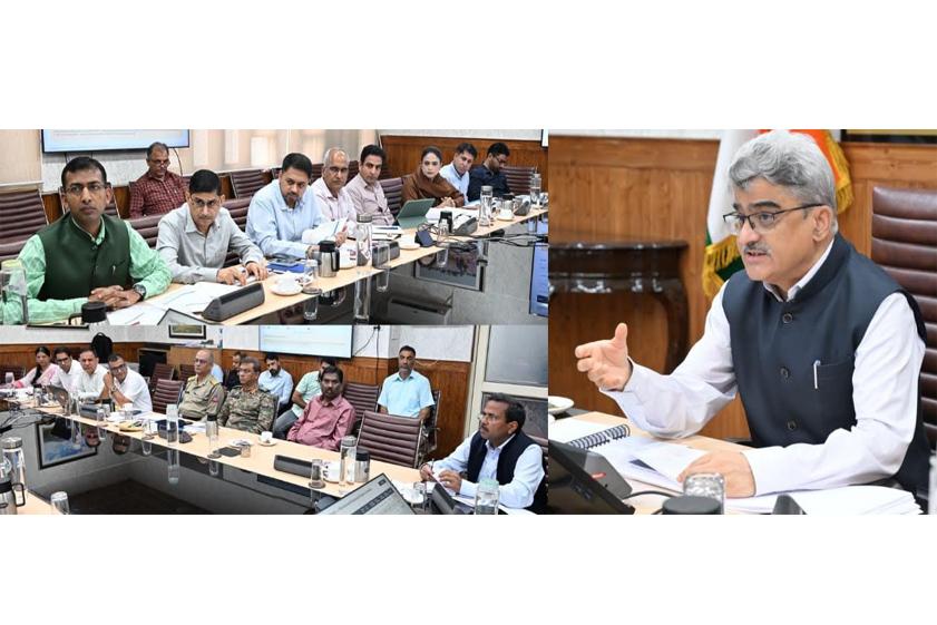 CS reviews nearly ₹40,000 Cr Highway & Tunnel projects across J&K