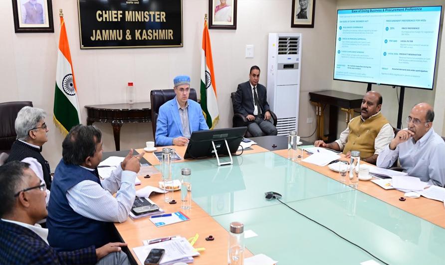 CM Omar Abdullah reviews draft Industrial Policy 2026–35