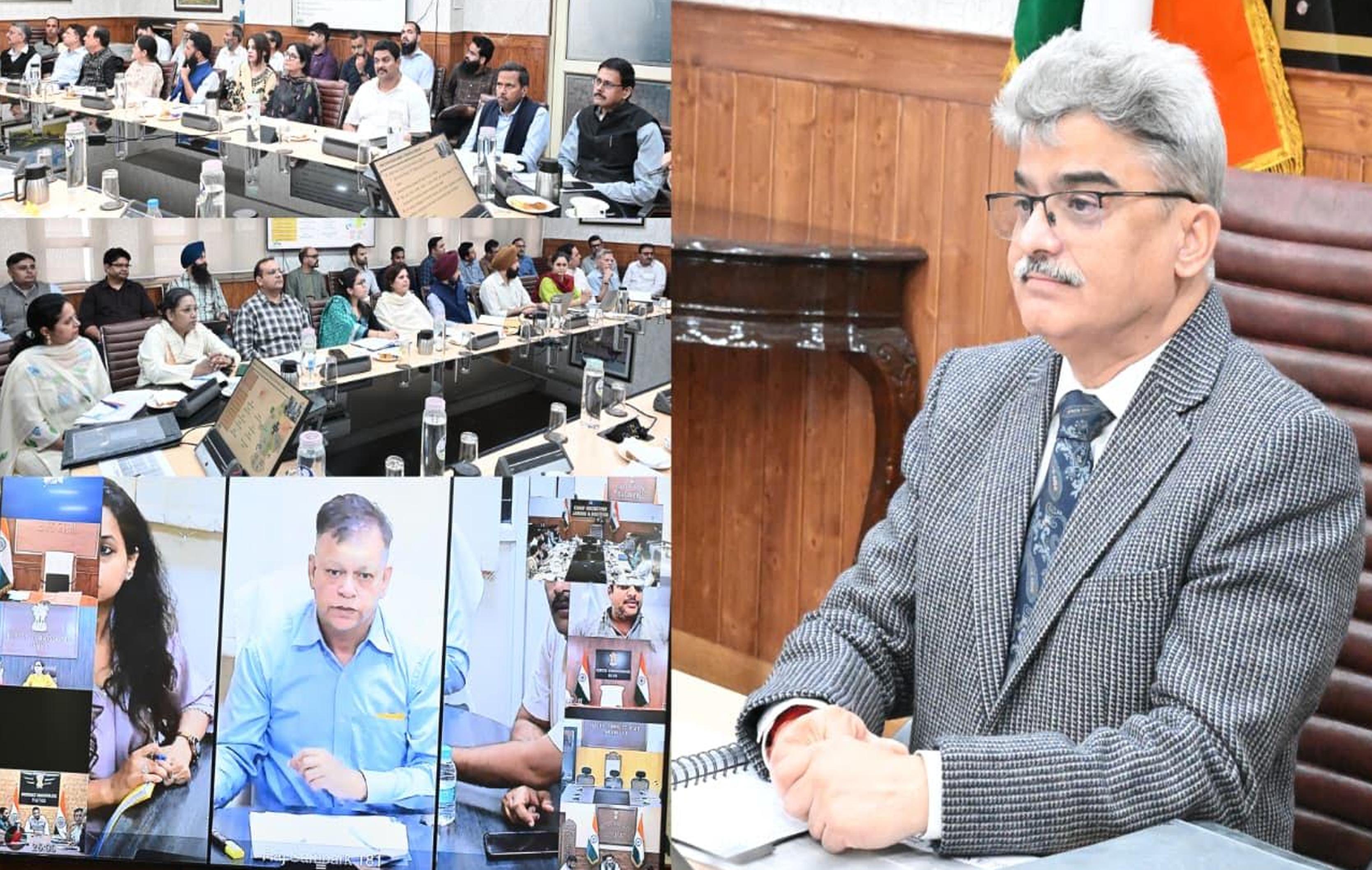 CS reviews quality, timeliness of public grievance redressal across J&K