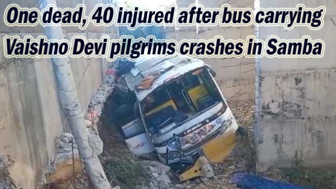 Bus carrying Vaishno Devi pilgrims falls into 20-feet deep drain in Samba; 1 dead, 40 injured