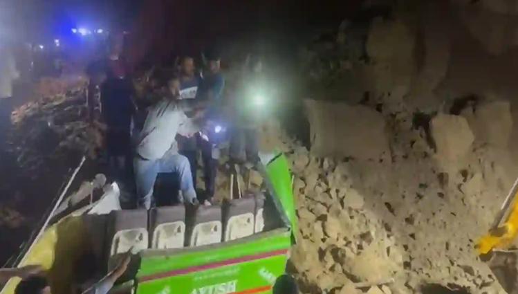 18 Killed as landslide hits Bus in Himachal’S Bilaspur; rescue operation on