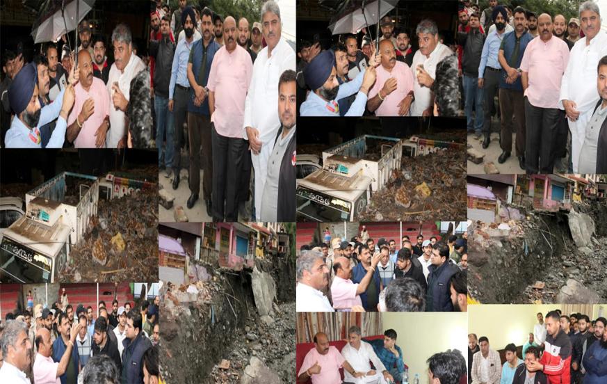 Dy CM visits cloud burst affected areas of Ramban