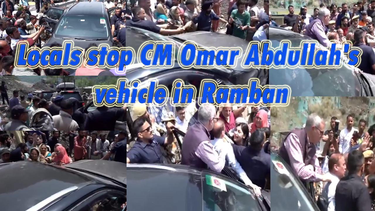Ramban: Locals stop CM Omar Abdullah’s Cavalcade to tell him about grievances