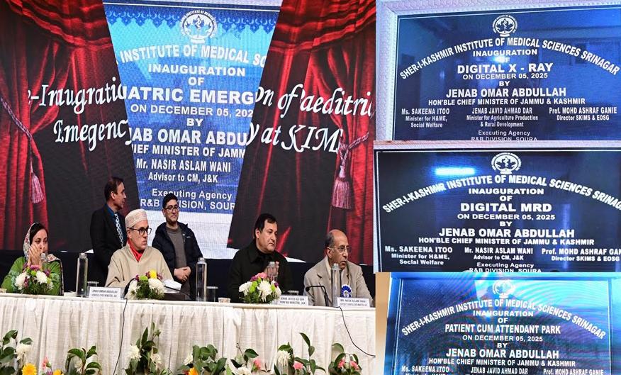 CM Omar Abdullah addresses 43rd foundation day of SKIMS