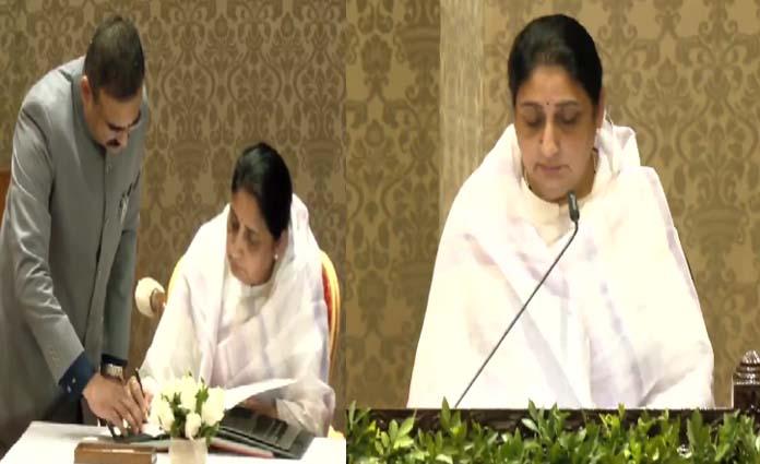 Sunetra Pawar sworn in as first woman Deputy Chief Minister of Maharashtra