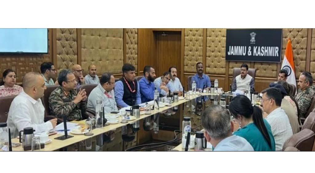 Principal Secretary DMRRR chairs UT-level review meeting on Pre-Monsoon readiness