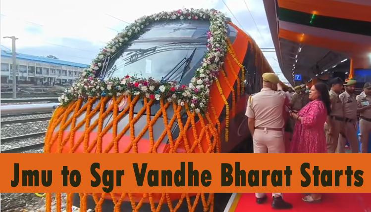 Proud Moments Direct Vandhe Bharat Train Jammu to Srinagar Starts
