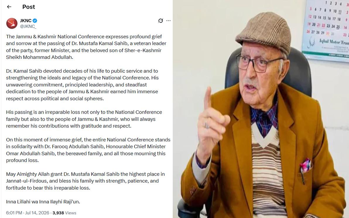 NC's firebrand leader, Mustafa Kamal, passes away at 83
