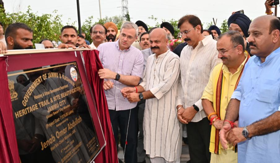 CM Omar Abdullah inaugurates, lays foundation of Housing & Urban Development projects worth over Rs 60 crore in Jammu