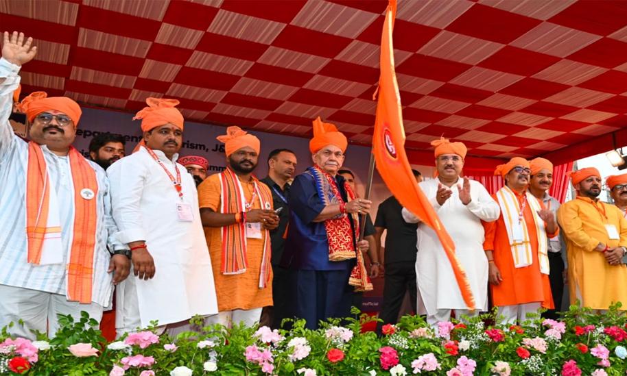 Lieutenant Governor flags off the holy Shri Budha Amarnath Ji Yatra