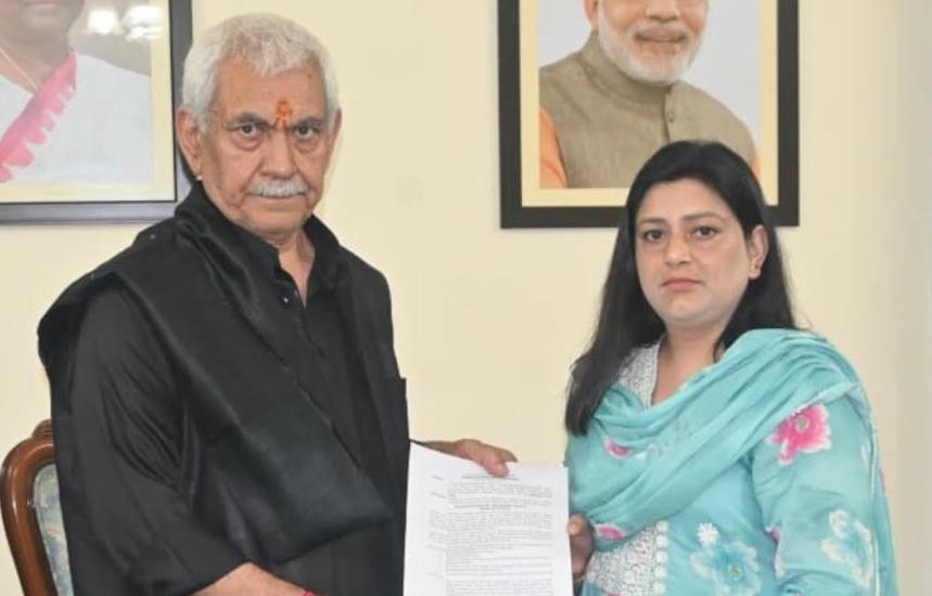 Wife of SGCT Lokesh Singh Receives Government Job Appointment from J&K LG