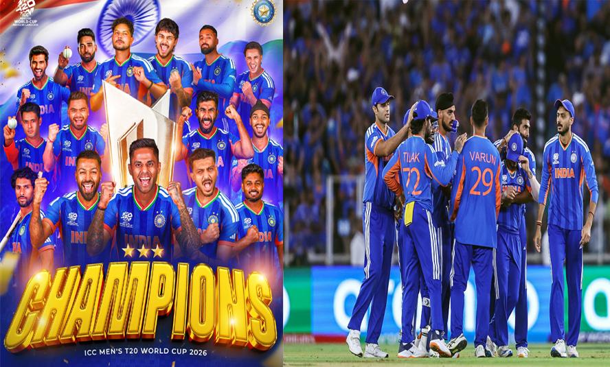 India win T20 World Cup for third time, beat New Zealand by 96 runs