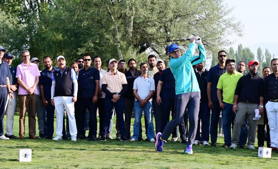 CM Omar Abdullah tees off India Golf Carnival at Srinagar’s Royal Springs Golf Course