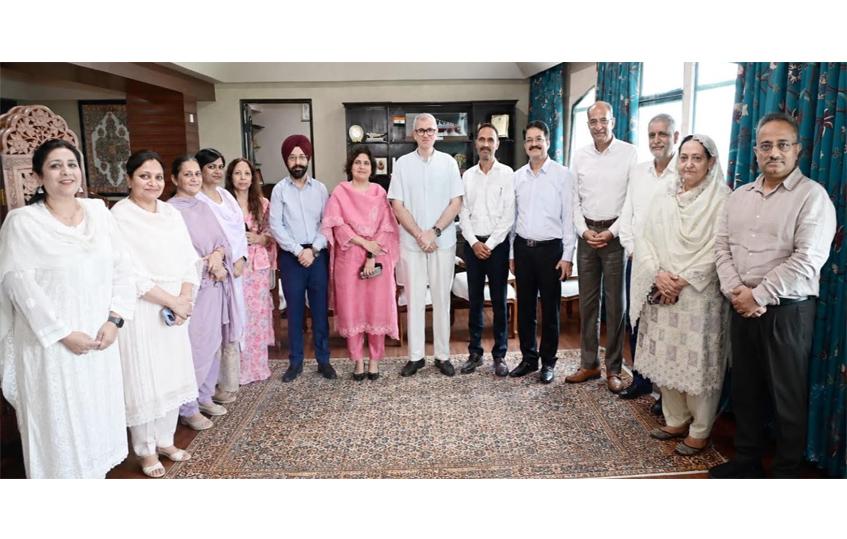 CM Omar Abdullah meets newly inducted IAS officers, other deputations, senior officers