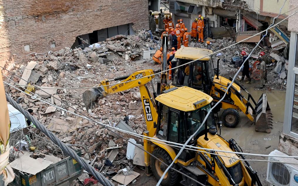 5th Arrest in Delhi Building Collapse Case, Demolition Next Door Begins