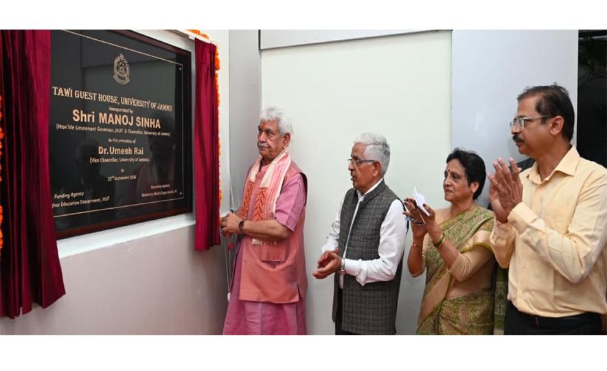 Lieutenant Governor inaugurates new facilities at University of Jammu