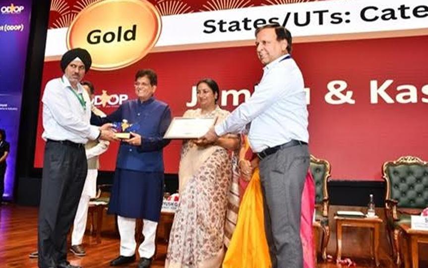 J&K clinches Gold at National ODOP Awards 2024 for second consecutive year