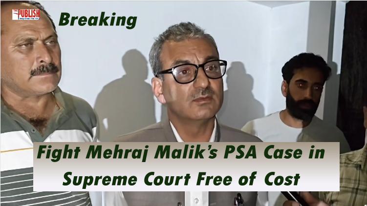MLA Muzaffar Iqbal Khan Offers to Fight Mehraj Malik’s PSA Case in Supreme Court Free of Cost if Family Approaches.