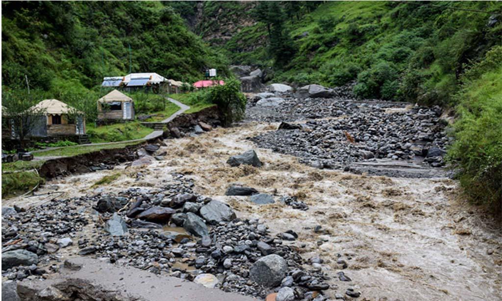 Cloudburst in Himachal’s Bilaspur; several vehicles buried in debris, farms damaged
