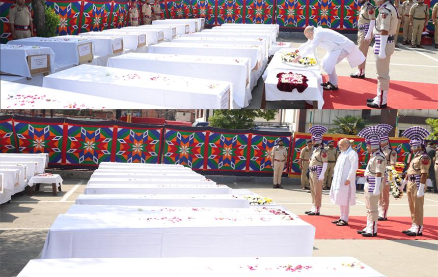Wreath-laying ceremony held for Pahalgam terror attack victims; Amit Shah meets survivors