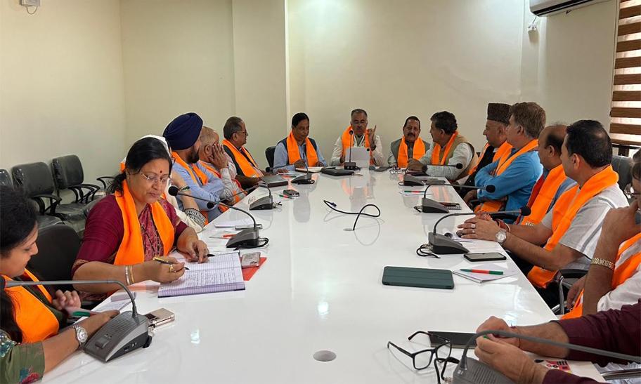 BJP Core Committee meets to review organizational, political, and public outreach initiatives in J&K