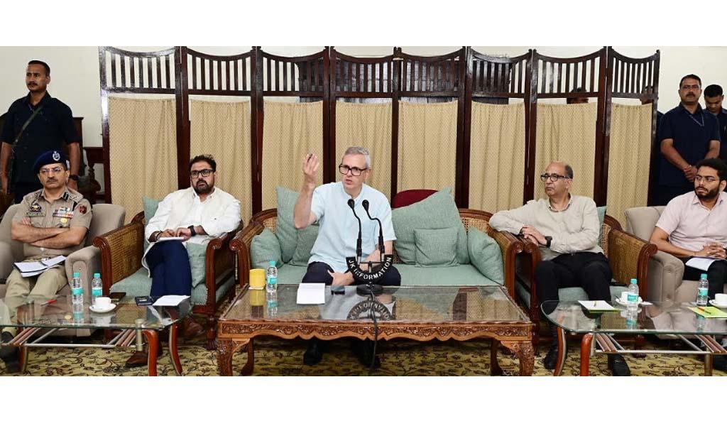 CM Omar Abdullah holds interaction with civil society members in Jammu