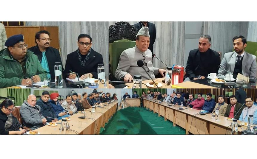 Speaker JK LA interacts with media fraternity ahead of Budget session