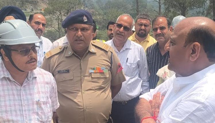 Deputy CM inspects Sungal Tunnel project at Kalidhar; emphasizes strict compliance to timelines, quality parameters