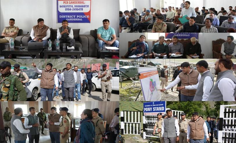 Div Com Kashmir visits Baltal, takes spot appraisal of arrangements for SANJY-2026 along Baltal axis