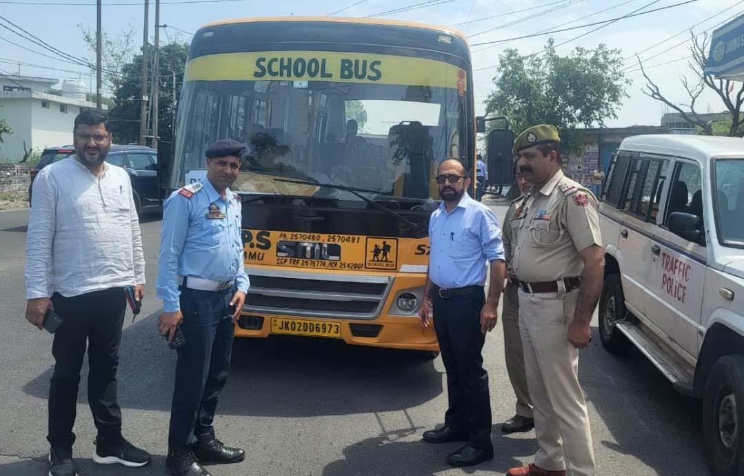 Joint enforcement drive conducted in Jammu North to curb traffic violations