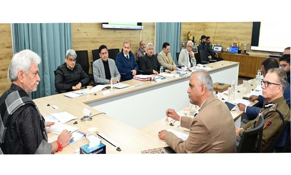 Lieutenant Governor chairs high level review meeting of Subordinate Departments of Home Department