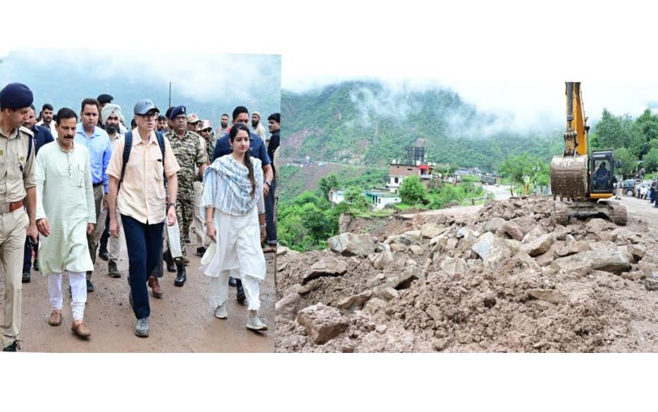 CM Omar Abdullah visits Ramban & Udhampur to oversee restoration works on Jmu- Sgr National Highway