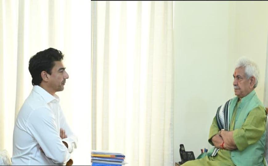 BCCI President Mithun Manhas Calls on LG Manoj Sinha
