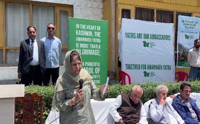 Amarnath Yatra Provides Opportunity to End Hate Across India: Mehbooba Mufti
