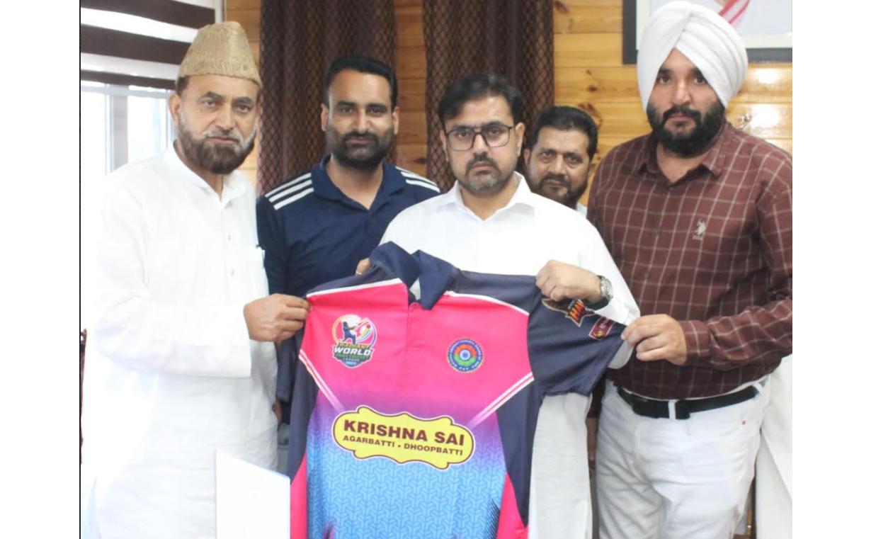 Satish Sharma launches Hyderabad Hawks Jersey, reaffirms commitment to Para Sports promotion in J&K