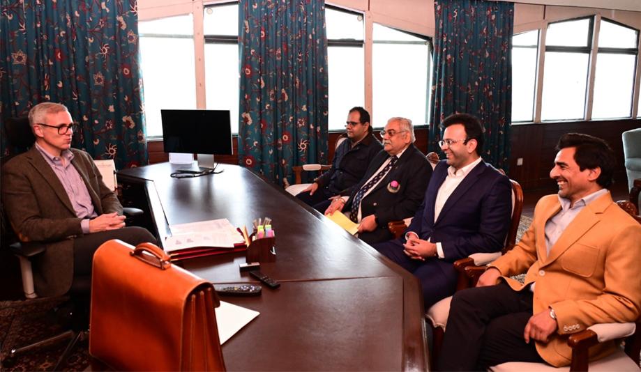 Rohan Jaitley, Mithun Manhas Discuss Cricket Development With J&K CM Omar Abdullah