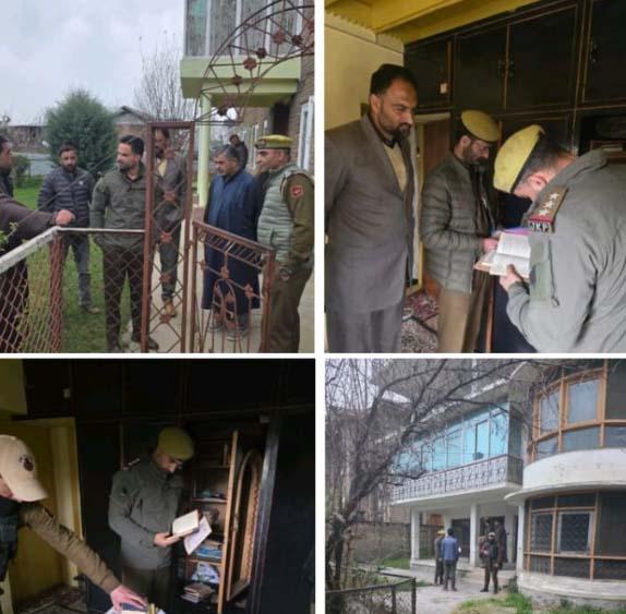 Srinagar Police conducts raids in Srinagar, Sopore to probe banned groups