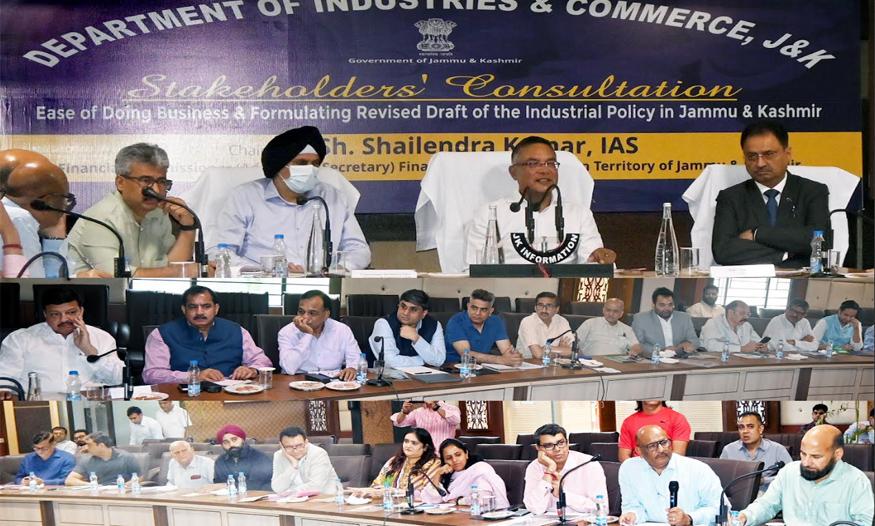 Committee on Ease of Doing Business and New Industrial Policy begins stakeholder talks in Jammu, promises competitive, investor-friendly J&K