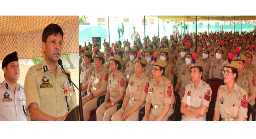 ADGP Jammu visits IRP-15th Battalion chairs Darbar of women Police personnel at Battalion Headquarters