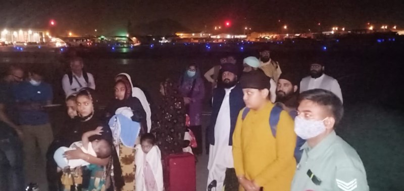 India evacuates 168 people, including 107 Indians from Kabul