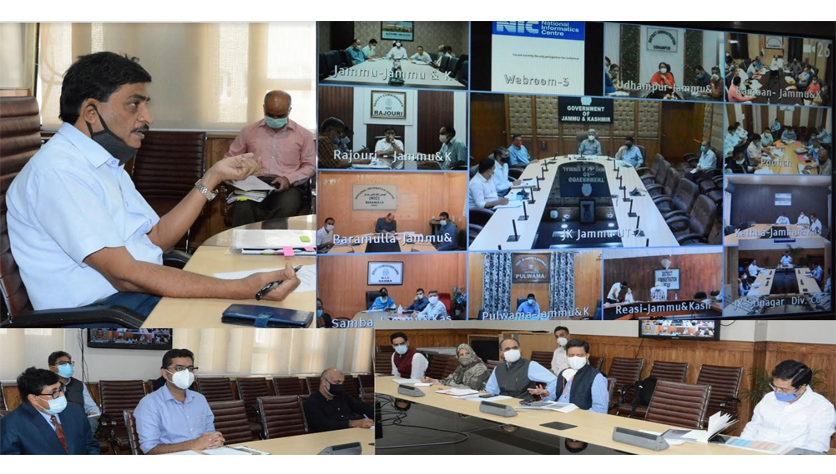 CS reviews progress of district plans in J&K