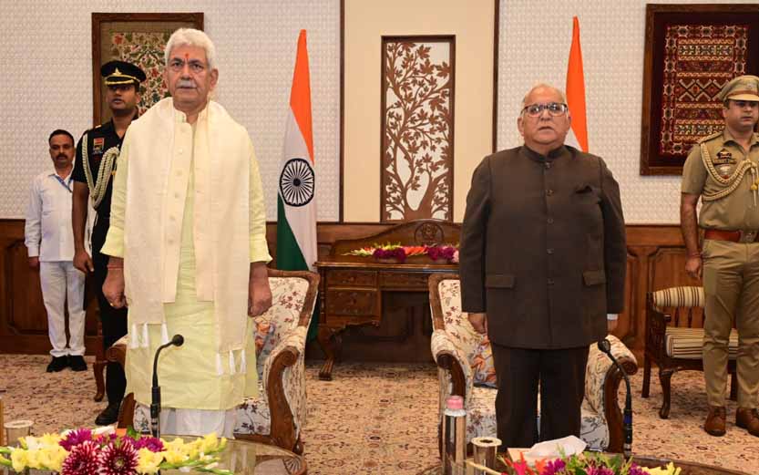 B R Sharma takes oath as J&K's State Election Commissioner