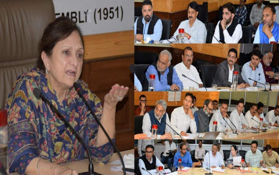 Committee on Estimates reviews Jal Shakti Department’s functioning, progress on WSSs in J&K