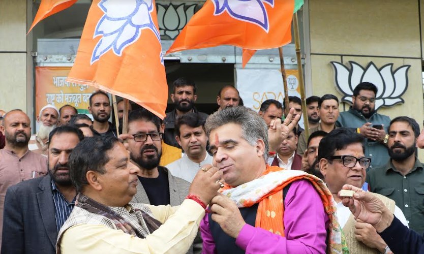 BJP celebrates Tripura, Nagaland, Meghalaya assembly election results, Raina said will also win J&K