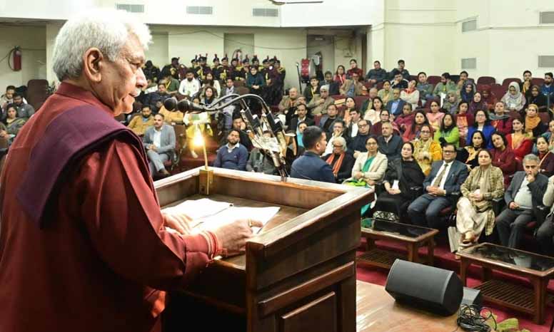 Women-led development in J&K is our prime objective. Today, I am happy to see our daughters are driving innovation and change: LG Sinha