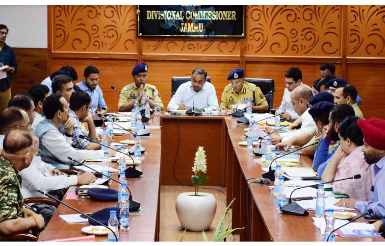 Div Com Jammu, ADGP Jammu discuss arrangements for Shri Amarnathji Yatra 2024