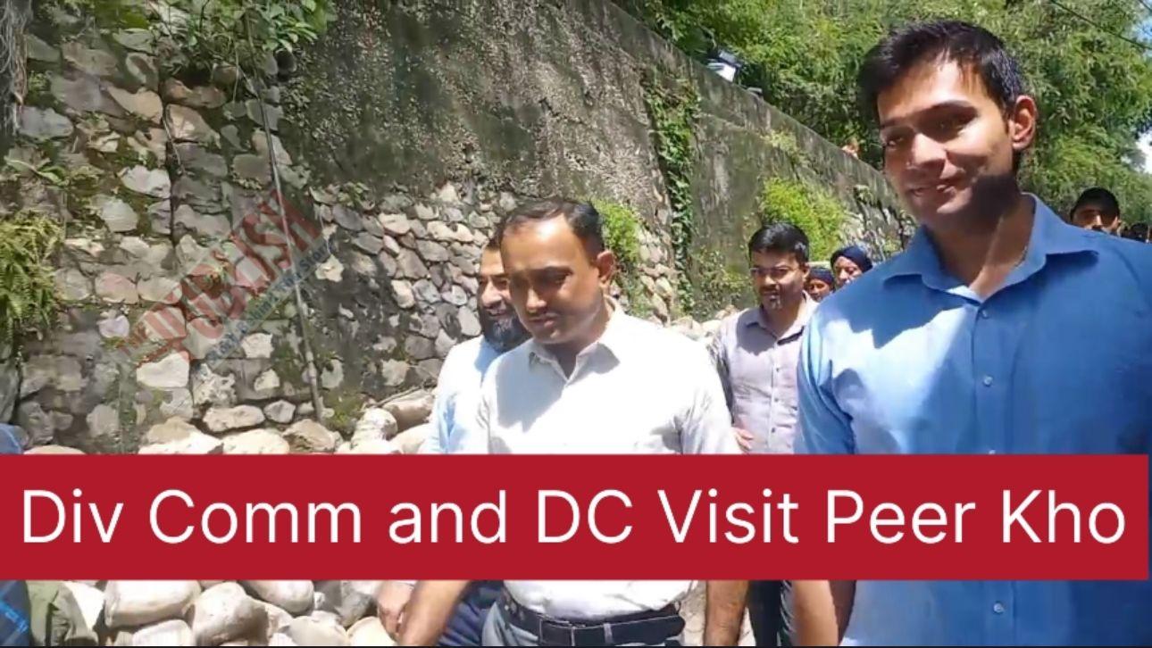Div Comm and DC Jammu Visits Pheet Kho #jammu